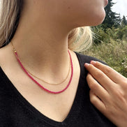 Collier et / ou bracelet en rubis