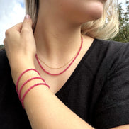 Collier et / ou bracelet en rubis