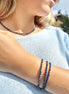 Collier et / ou bracelet en saphir bleu