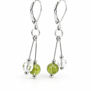 Collection de boucles d'oreilles en péridot
