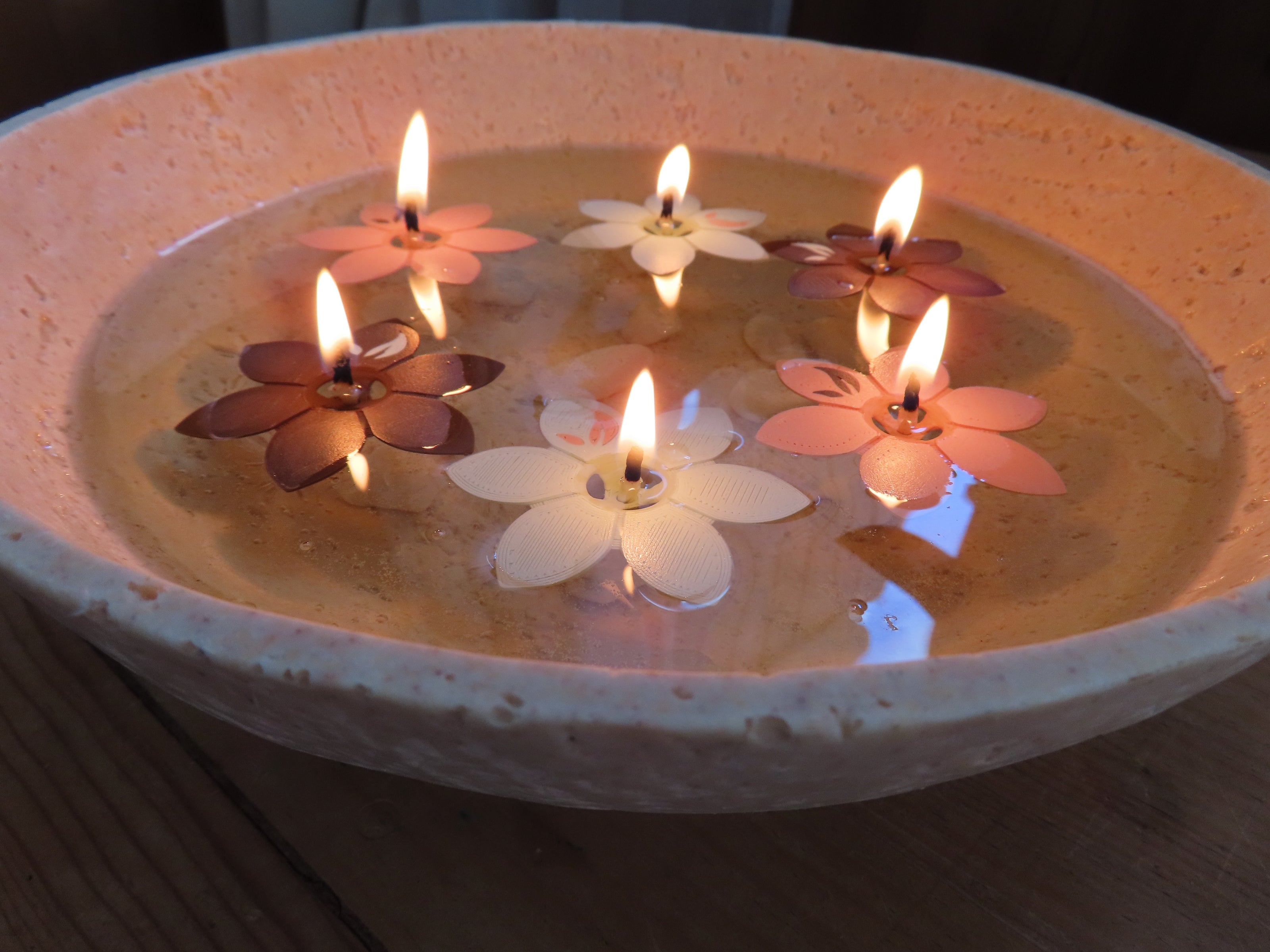 Coffret TERRE ET VIE - 3 Flammes flottantes