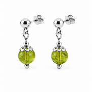 Collection de boucles d'oreilles en péridot