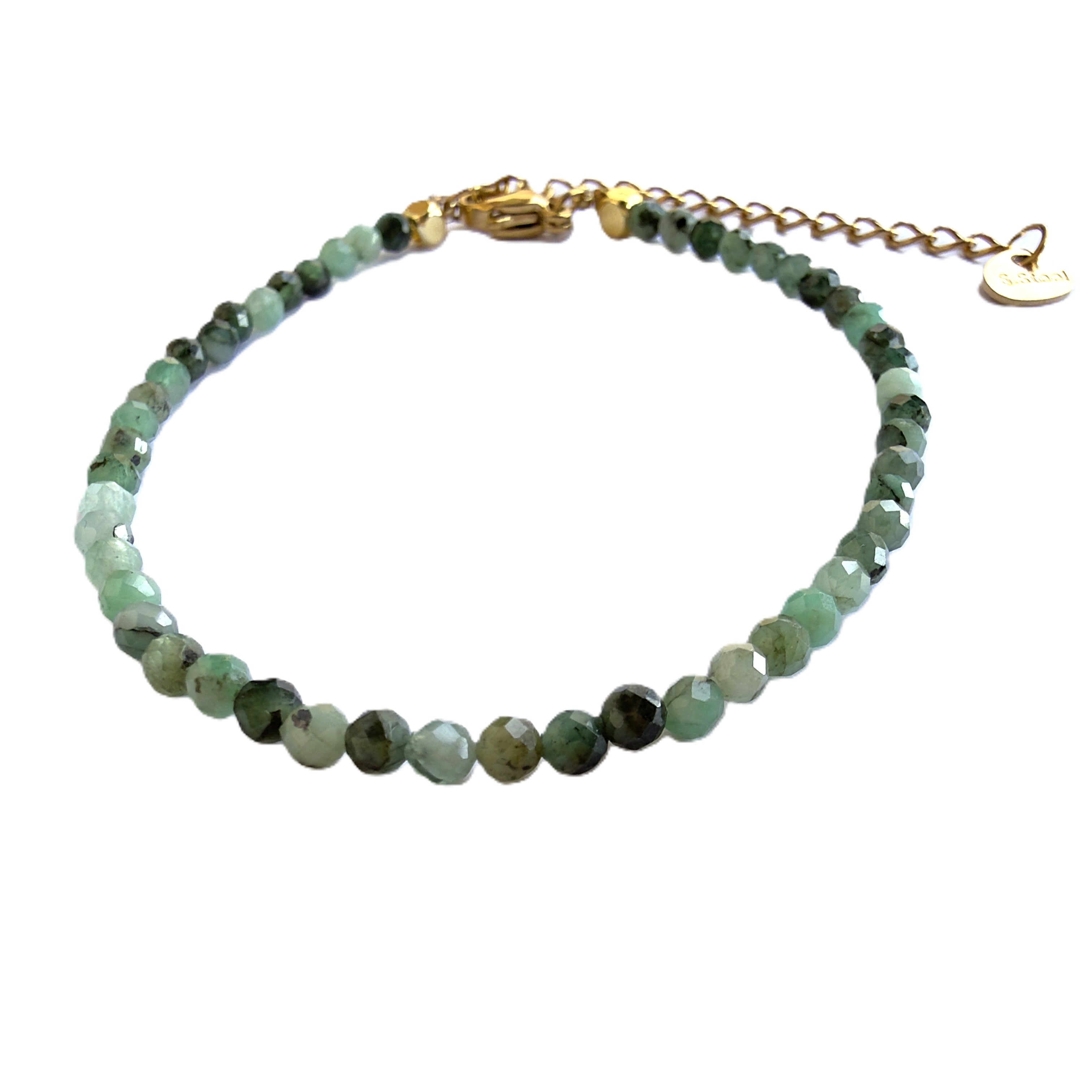 Collier et / ou bracelet en émeraude