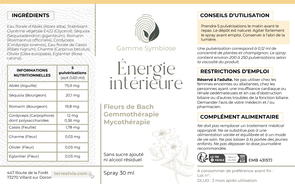 Gamme symbiose -  ENERGIE INTERIEURE