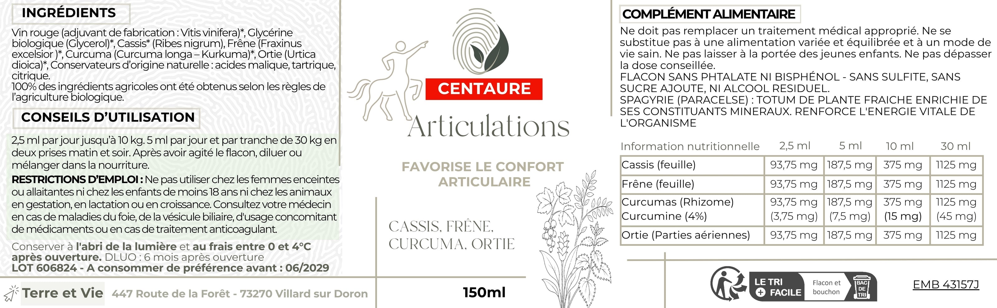 Gamme Centaure - ARTICULATIONS