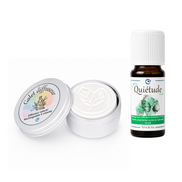 Duo : galet diffuseur feuilles + huile essentielle au choix