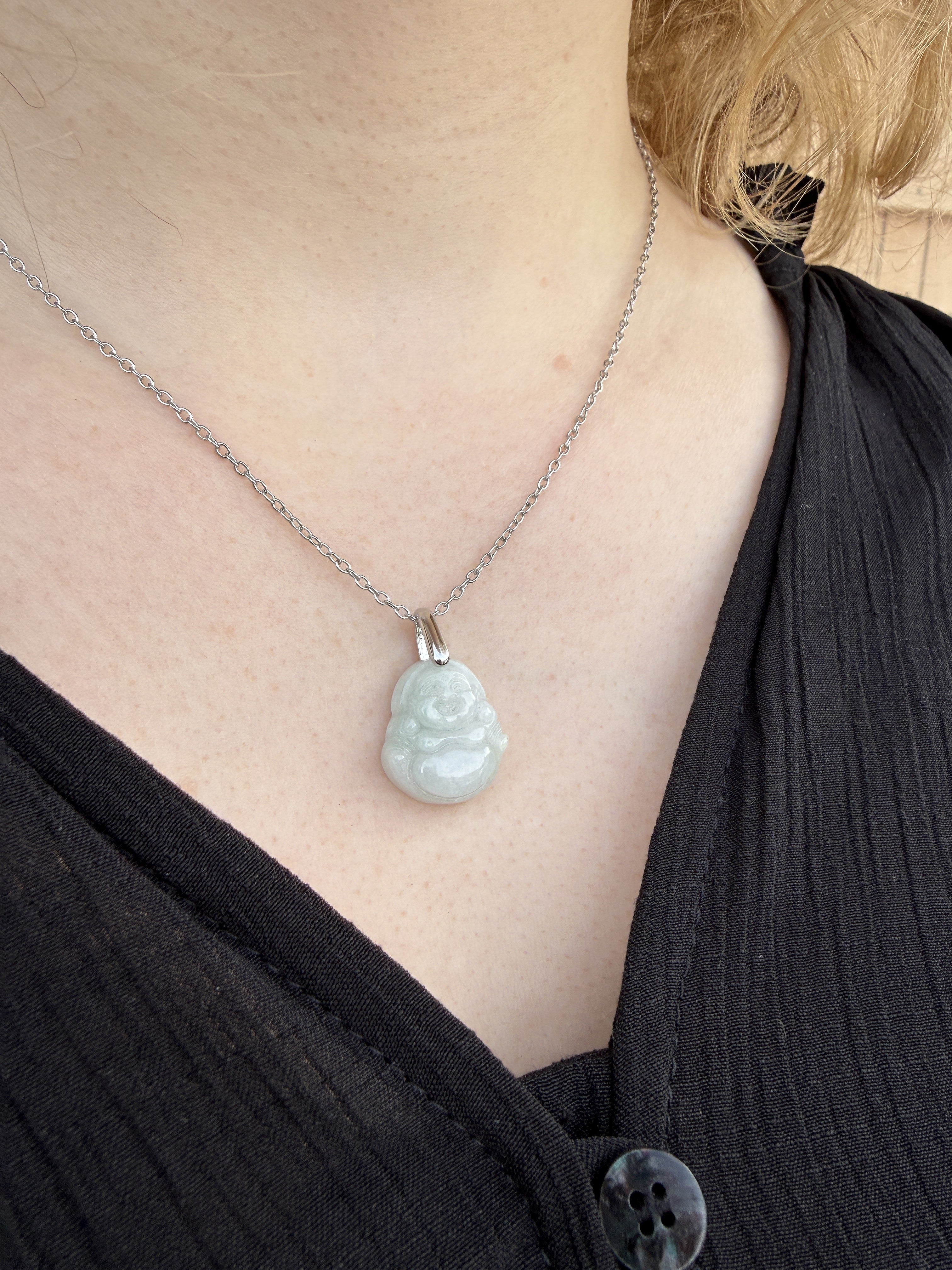Jade Buddha pendant