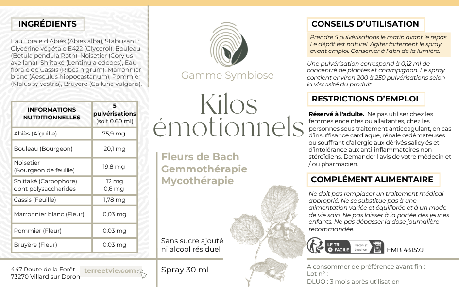 Gamme symbiose - KILOS EMOTIONNELS