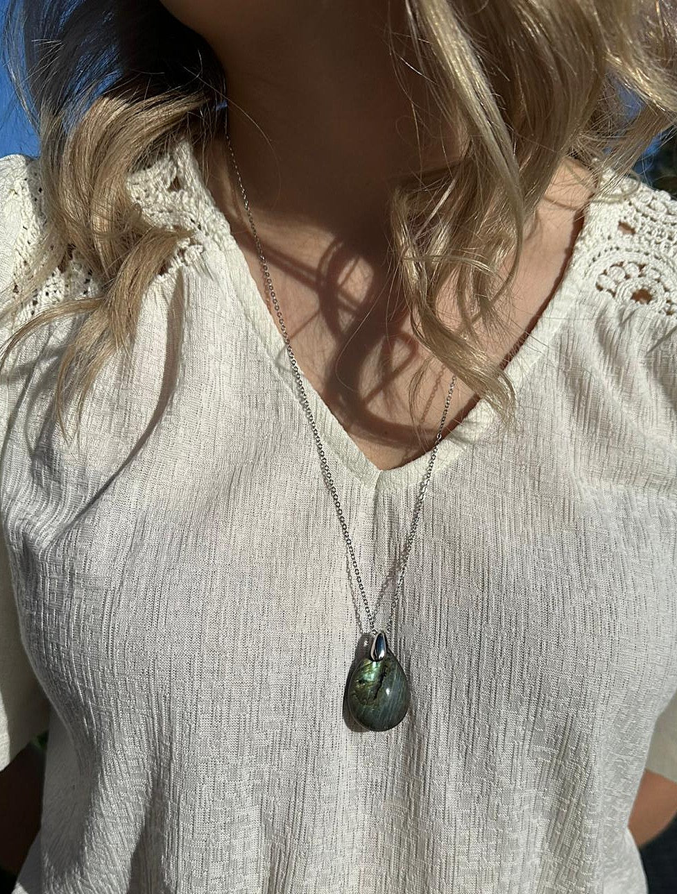 PENDENTIFS EN LABRADORITE