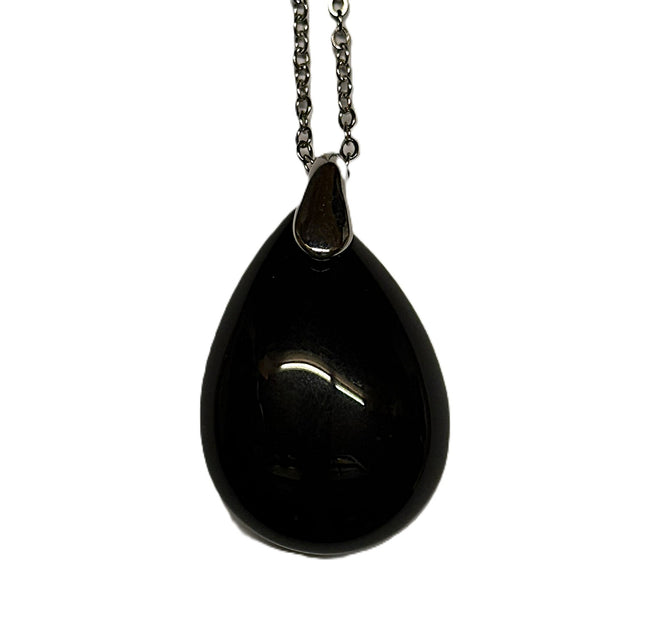 Pendentif en obsidenne œil céleste