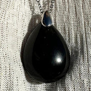 Pendentif en obsidenne œil céleste