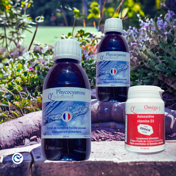 Lot de 2 Phycocyanine 2g et 1 Oméga 3_