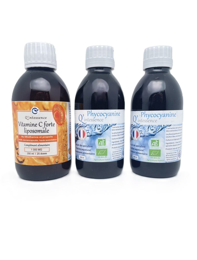 Pack Phycocyanine 2g + vitamine C Forte liposomale