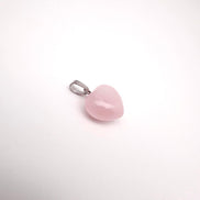 PENDENTIF CŒUR - QUARTZ ROSE