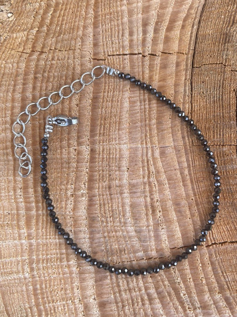Collier et/ou Bracelet en Spinelle noir