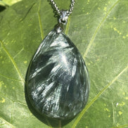 Pendentif Goutte en SERAPHINITE