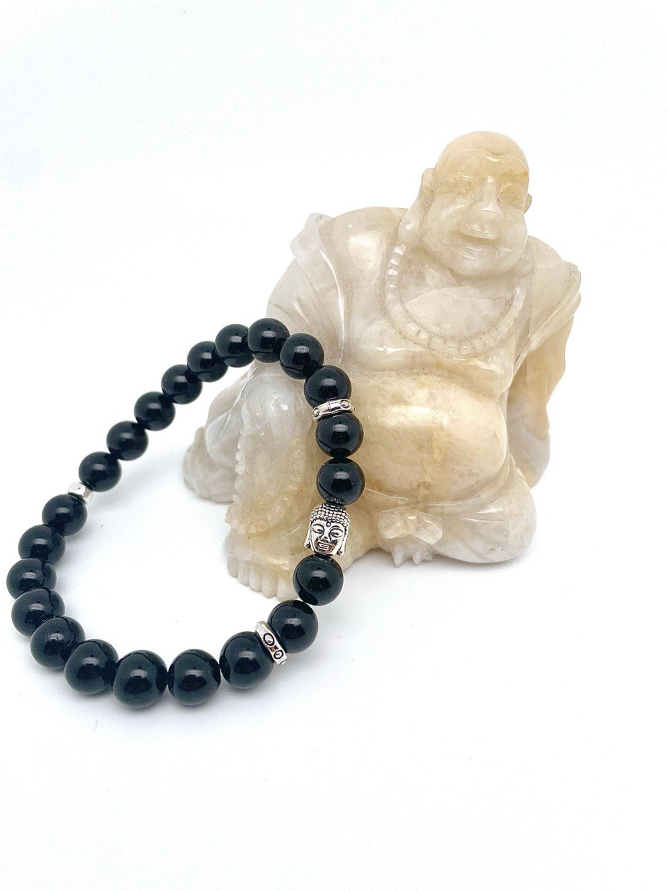 Bracelet Bouddha Tourmaline noire D8