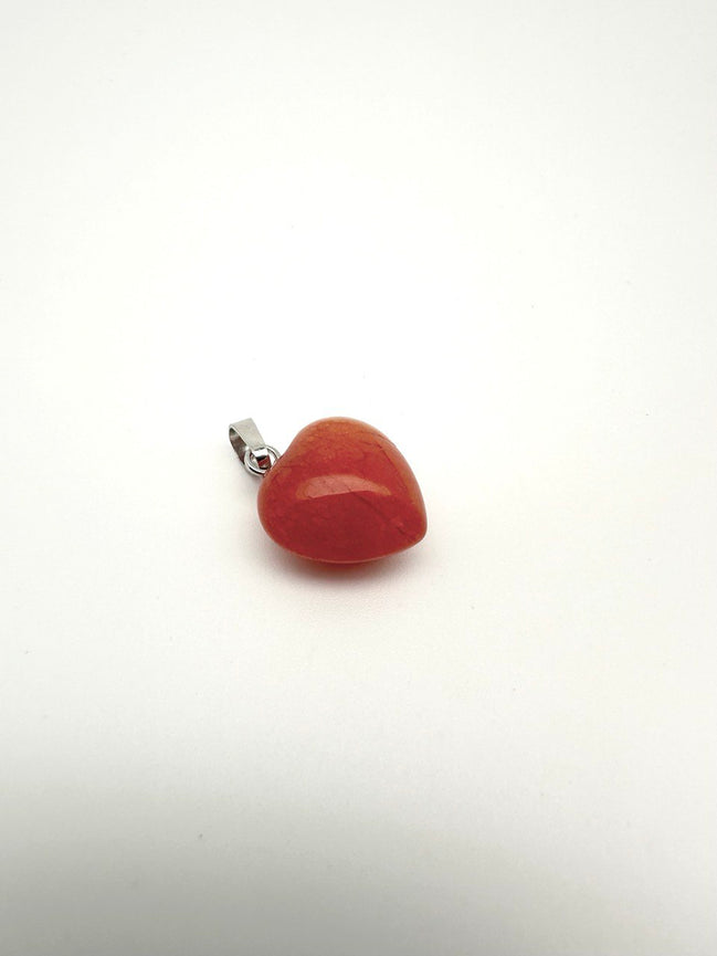 PENDENTIF CŒUR - AVENTURINE ROUGE