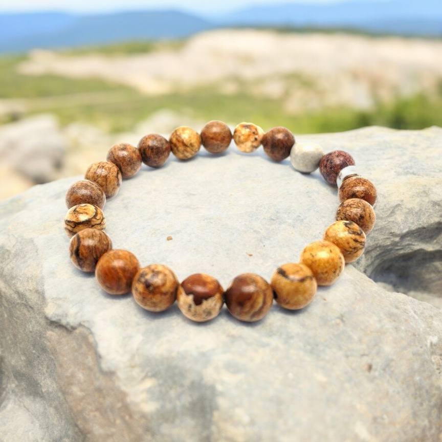 Bracelet enfant - Jaspe paysage