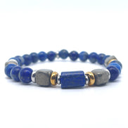 Bracelet lapis-lazuli et pyrite