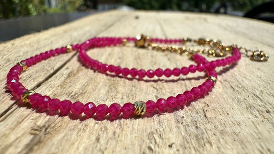 Collier et / ou bracelet en rubis