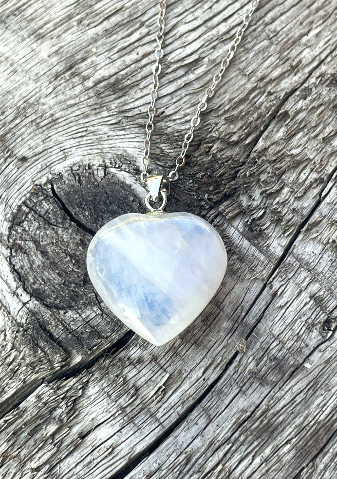 Coffret cadeau - Pendentif Coeur en Péristérite