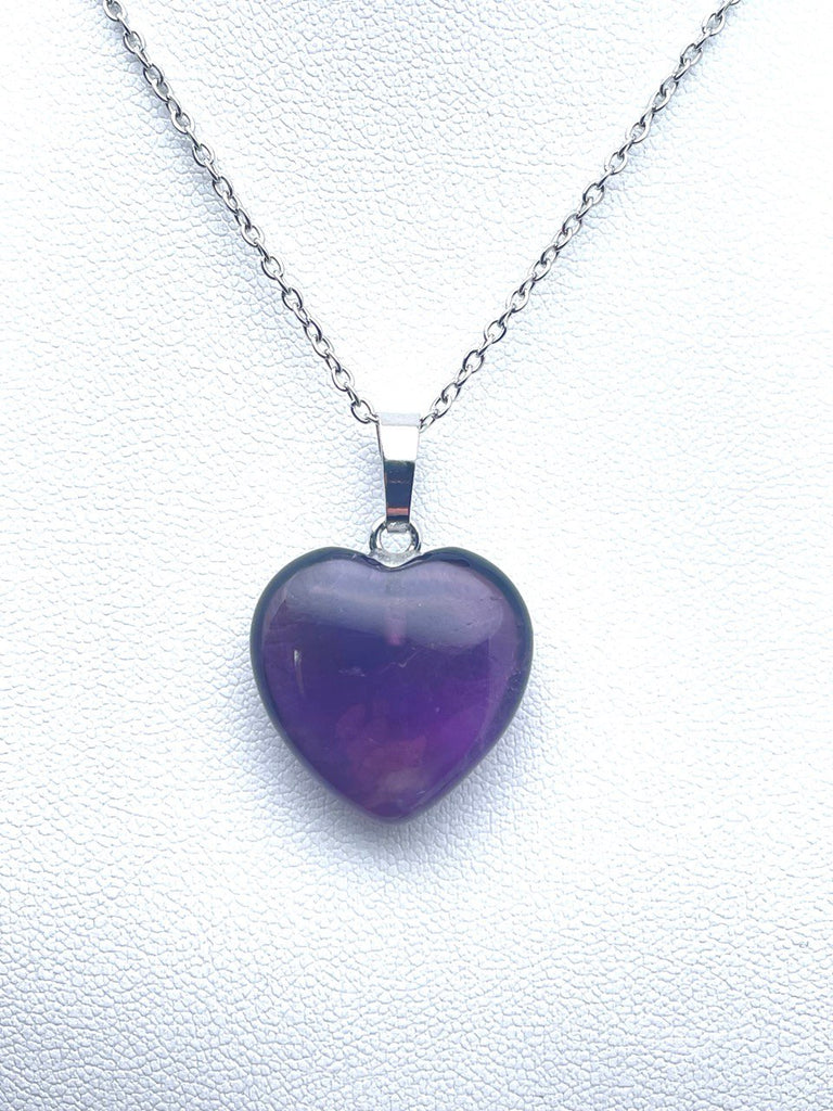 PENDENTIF CŒUR - AMETHYSTE