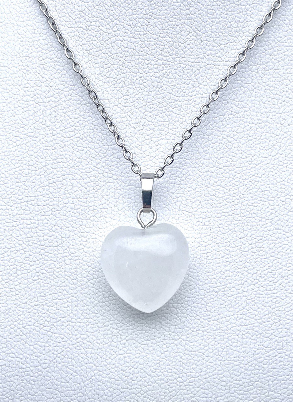 PENDENTIF CŒUR - CRISTAL DE ROCHE