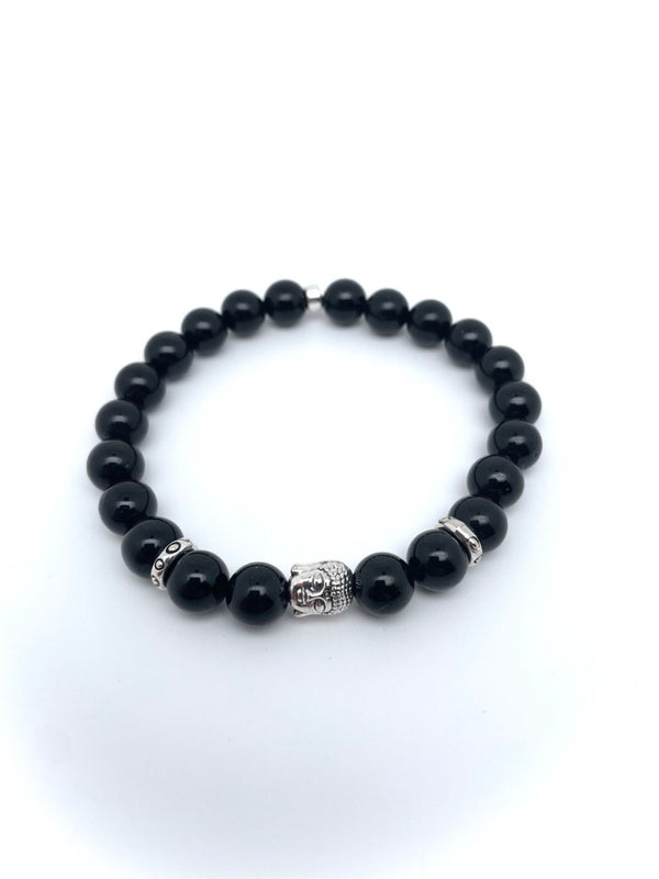 Bracelet Bouddha Tourmaline noire D8