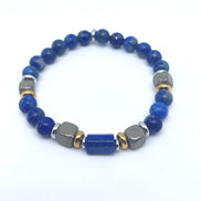 Bracelet lapis-lazuli et pyrite