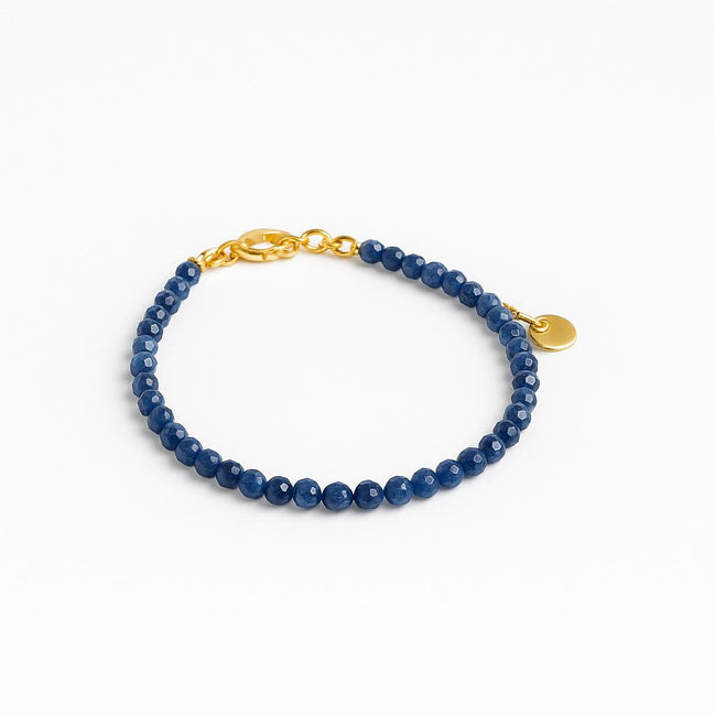 Collier et / ou bracelet en saphir bleu