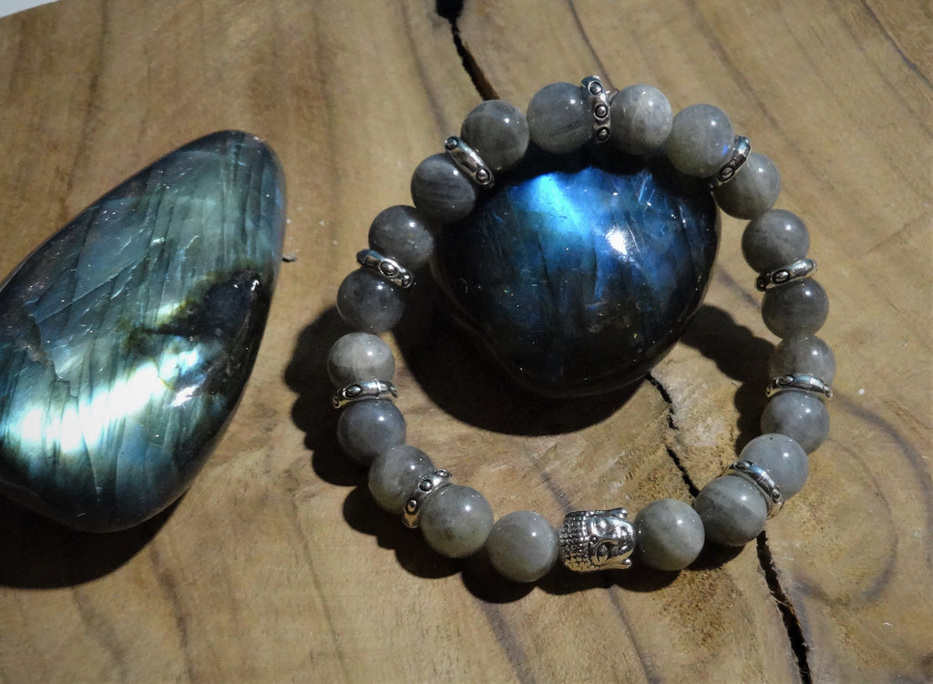 Bracelet Bouddha Labradorite D8